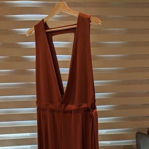OAK+FORT RUST DEEP V JUMPSUIT
